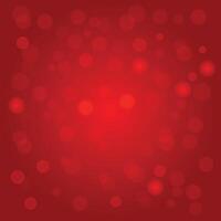 Abstract red background with bokeh effect. vector