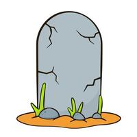 Gravestone. Halloween decoration vector