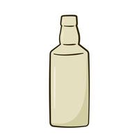 Empty bottle. Cartoon vector