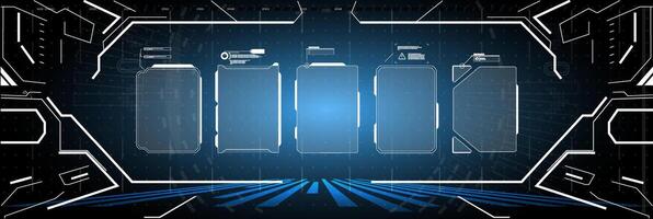 A futuristic background with a blue background and a futuristic design vector