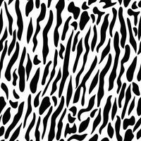 Cat Print Seamless Pattern. Animal Skin. Abstract Pattern on White Backdrop. Hand Drawn Feline Skin Background. Tile with Animal Fur. vector