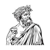 Dionysus stock image. illustration of Dionysus image logo template. vector
