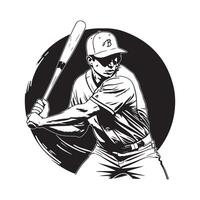 Baseball Player stock image isolated on white background vector