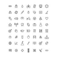 a collection of madical icons vector