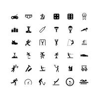 a sport collection of icons vector