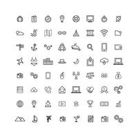 a collection of web icons vector
