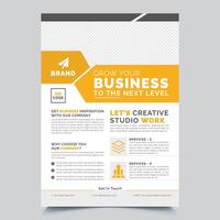 Annual report brochure flyer template design, business advertisement, magazine cover, ads, catalog layout in A4 size vector