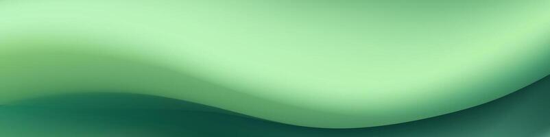 Abstract Green Gradient Background With Smooth Curved Lines vector