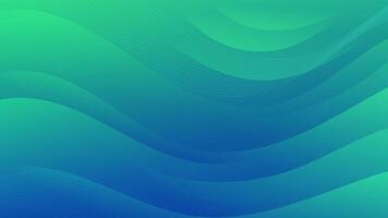 Abstract Blue Green Gradient Wave Background vector
