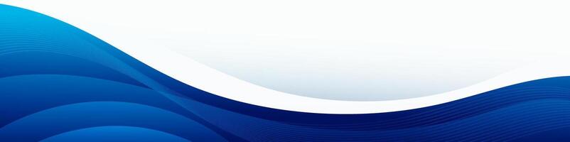 Abstract Blue Wave Background Design Template vector
