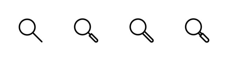 Search icon , Magnifying glass icon vector