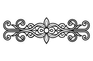Elegant Ornamental Border Design. vector