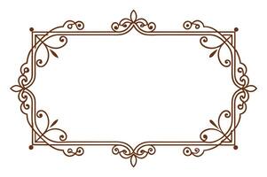 Elegant Vintage Ornamental Border Frame. vector