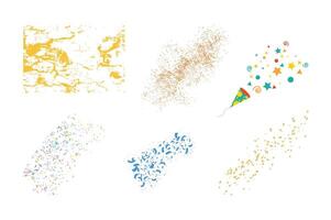 A Burst of Festive Textures color set. vector