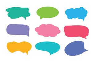 Set of callout, speech bubbles, chats, elements icons vector