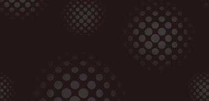 Seamless Abstract Futuristic Dark Background With Glowing Dot Pattern. Horizontally Repeatable. vector
