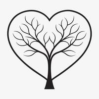 Heart Symbol Tree Design vector