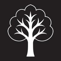 Elegant Tree with Textured Details vector