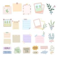 Journaling set item illustration vector