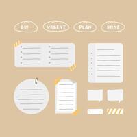 TO DO LIST FOR JOURNALING vector