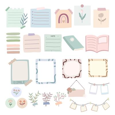 Hand drawn Journaling Set