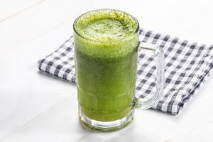 Lemon and mint cold smoothie photo