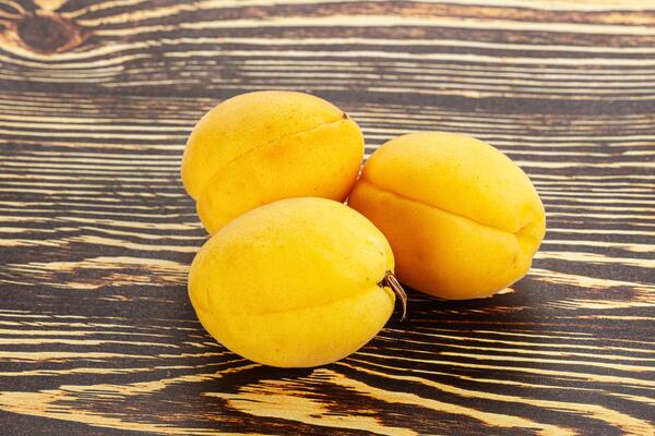 Sweet ripe tasty apricot heap