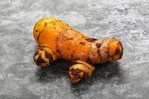 Fresh curcuma root for cooking photo