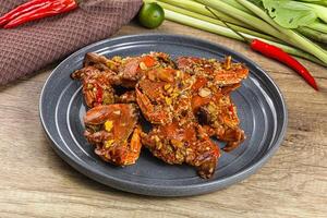 Steamed Spider crab Claws in tamatind sauce photo