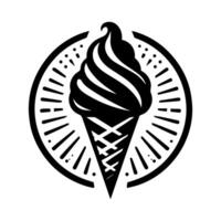 Ice cream logo design vector