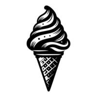 Ice cream cone icon illustration vector