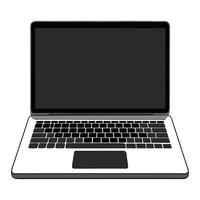 Laptop computer illustration vector