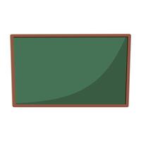 Green empty chalkboard template vector