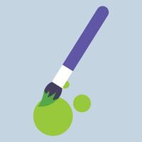 Paintbrush splash color on blue background vector