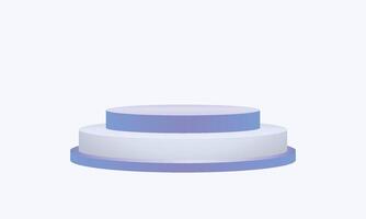 Blank 3d podium round stage background for product advertisement vector