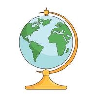 Globe map icon isolated design vector