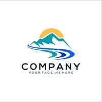 Abstract view logo design vector