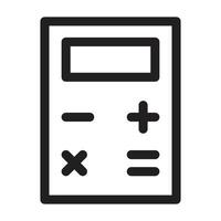 Calculator Icon, Mathematical and Calculation Icon, Calculation Tool Sign, Business and Finance Design Element vector