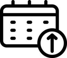 Upload Circle Calendar, Arrows, Upload Date, Post Upload Calender vector
