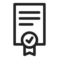 Certificate Icon, Software License, Business and Finance, Agreement Icon vector