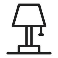 Table Lamp or Desk Lamp Icon vector