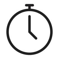 Clock and Time Icon, Analog Dial Clock vector