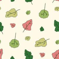 Tree Bush simple Seamless Pattern illustration for Print, Wallpaper, Decoration. vector