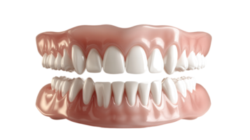 A 3d model of a tooth with missing teeth png