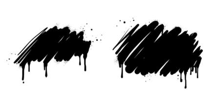 Abstract background. spray paint graffiti banners and ink splashes, ink blots. Spray Paint Element isolated on White Background vector