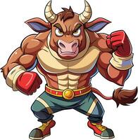 Boxar cow design vector