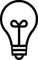 Bulb icon line art design vector