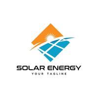 logo abstract solar energy vector