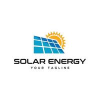 solar panel and sun vector