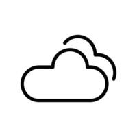 This is a Nice Cloudy Icon Design vector